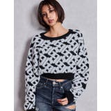 GGチェーンロゴラメニットトップス | GYDA | 詳細画像2 