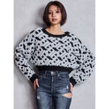 GGチェーンロゴラメニットトップス | GYDA | 詳細画像3 