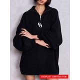 ブラック | 【SHOPLIST限定】GGハーフZIPニットトップス | GYDA