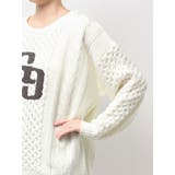 GGサガラ刺繍ケーブルニットトップス | GYDA | 詳細画像27 