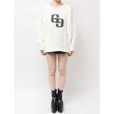 GGサガラ刺繍ケーブルニットトップス | GYDA | 詳細画像30 