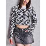 オフホワイト | GYDA pattern プチハイニットトップス | GYDA