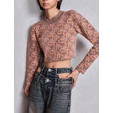 オレンジ | GYDA pattern プチハイニットトップス | GYDA