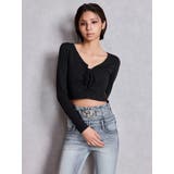 フロントレースアップショートトップス | GYDA | 詳細画像14 