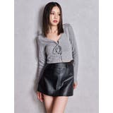 フロントレースアップショートトップス | GYDA | 詳細画像3 