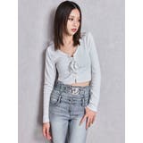 フロントレースアップショートトップス | GYDA | 詳細画像8 