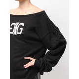 アームギャザーSymmetry GYDAオフショルスウェットトップス | GYDA | 詳細画像18