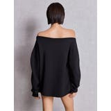 アームギャザーSymmetry GYDAオフショルスウェットトップス | GYDA | 詳細画像3