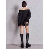 アームギャザーSymmetry GYDAオフショルスウェットトップス | GYDA | 詳細画像5