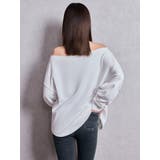 アームギャザーSymmetry GYDAオフショルスウェットトップス | GYDA | 詳細画像7