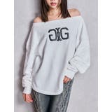 オフホワイト | アームギャザーSymmetry GYDAオフショルスウェットトップス | GYDA