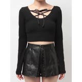 2WAYレースアップラメテレコトップス | GYDA | 詳細画像14