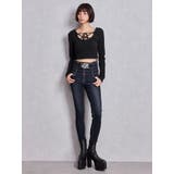 2WAYレースアップラメテレコトップス | GYDA | 詳細画像8