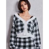 CHECK shaggyニットカーディガン | GYDA | 詳細画像2 