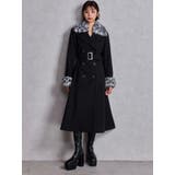 ベルト付タイトエコファーロングコート | GYDA | 詳細画像4