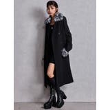 ベルト付タイトエコファーロングコート | GYDA | 詳細画像5