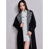leopard slim longコート | GYDA | 詳細画像3 
