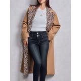 キャメル | leopard slim longコート | GYDA