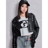 Fake leather shortジャケット | GYDA | 詳細画像2 