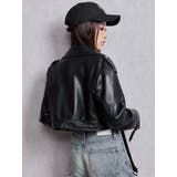 Fake leather shortジャケット | GYDA | 詳細画像3 