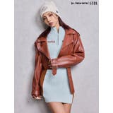 Fake leather shortジャケット | GYDA | 詳細画像7 