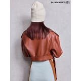 Fake leather shortジャケット | GYDA | 詳細画像8 