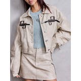 GGラインFake Leatherブルゾン | GYDA | 詳細画像1 