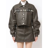 GGラインFake Leatherブルゾン | GYDA | 詳細画像11 