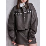 ブラウン | GGラインFake Leatherブルゾン | GYDA