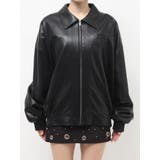 bijou Symmetry GYDAフェイクレザーBIGブルゾン | GYDA | 詳細画像21 