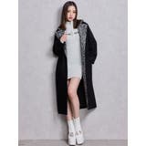 BICOLOR WIDE LINEハーフZIPニットワンピース | GYDA | 詳細画像11 