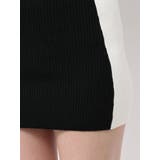 BICOLOR WIDE LINEハーフZIPニットワンピース | GYDA | 詳細画像23 