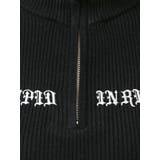 BICOLOR WIDE LINEハーフZIPニットワンピース | GYDA | 詳細画像28 