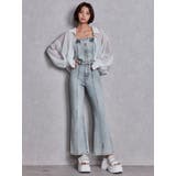 BACKリボンデニムロンパース | GYDA | 詳細画像11