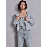 BACKリボンデニムロンパース | GYDA | 詳細画像13