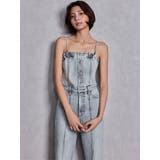 BACKリボンデニムロンパース | GYDA | 詳細画像3