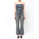 BACKリボンデニムロンパース | GYDA | 詳細画像30