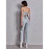 BACKリボンデニムロンパース | GYDA | 詳細画像6