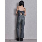 BACKリボンデニムロンパース | GYDA | 詳細画像9