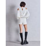 アームギャザーレイヤードニットロンパース | GYDA | 詳細画像11 