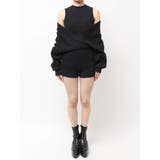 アームギャザーレイヤードニットロンパース | GYDA | 詳細画像23 