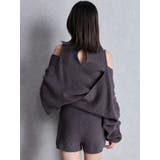 アームギャザーレイヤードニットロンパース | GYDA | 詳細画像3 