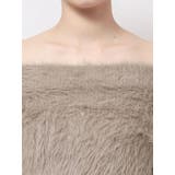 オフショルデザインシャギーニットワンピース | GYDA | 詳細画像17 