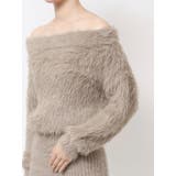 オフショルデザインシャギーニットワンピース | GYDA | 詳細画像18 