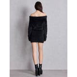 オフショルデザインシャギーニットワンピース | GYDA | 詳細画像9 