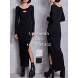 ブラック | GD bijou MOLD LONGニットワンピース | GYDA