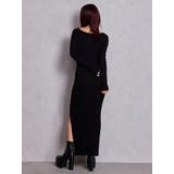 GGプレート long sleeve LONGニットワンピース | GYDA | 詳細画像10