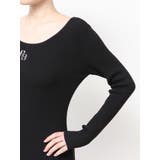 GGプレート long sleeve LONGニットワンピース | GYDA | 詳細画像16