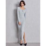 GGプレート long sleeve LONGニットワンピース | GYDA | 詳細画像5