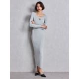 GGプレート long sleeve LONGニットワンピース | GYDA | 詳細画像6